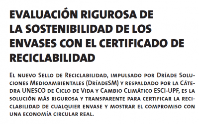 Complementariedad de reciclabilidad para realizar un ACV completo